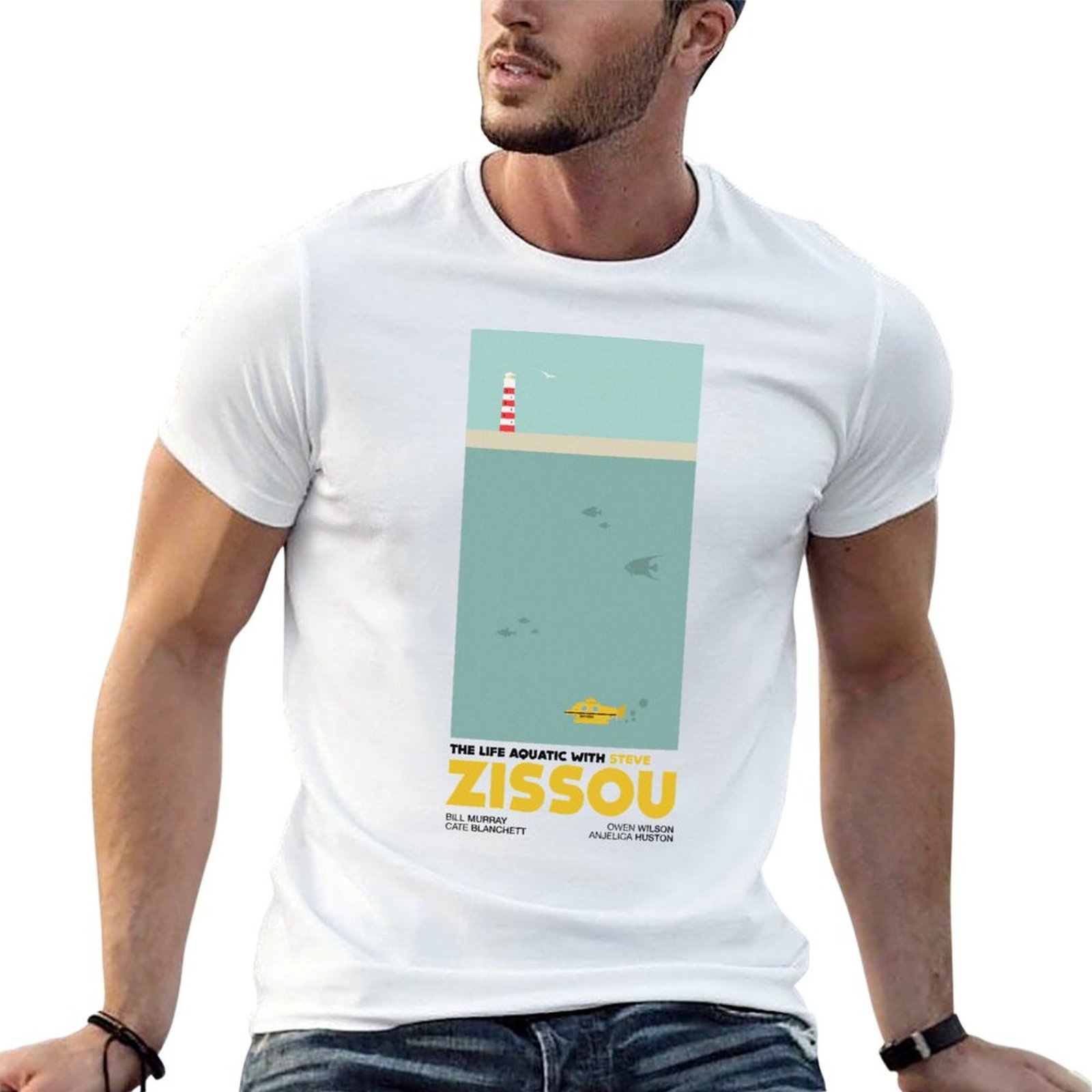Camiseta The Life Aquatic (Wit - Aquatic Sports Wear reseña y precio