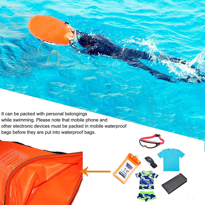 Bolsa inflable impermeable par - Swim Buoy Open Water reseña y precio